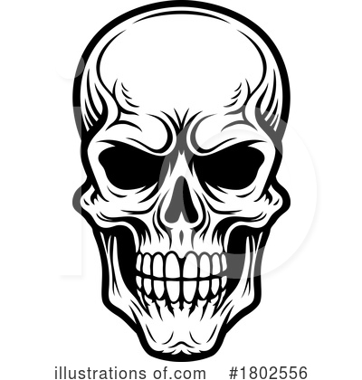 Royalty-Free (RF) Skull Clipart Illustration by AtStockIllustration - Stock Sample #1802556