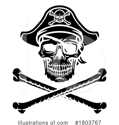 Royalty-Free (RF) Skull Clipart Illustration by AtStockIllustration - Stock Sample #1803767