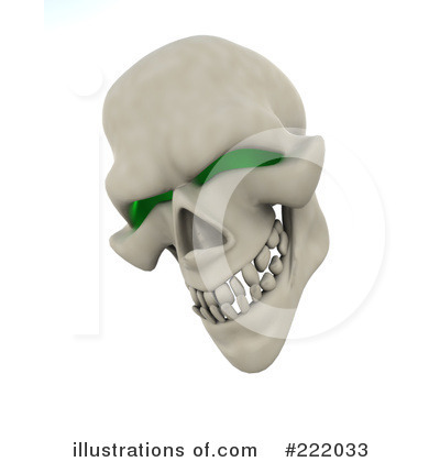 Royalty-Free (RF) Skull Clipart Illustration by KJ Pargeter - Stock Sample #222033
