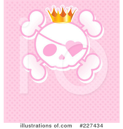 Royalty-Free (RF) Skull Clipart Illustration by Pushkin - Stock Sample #227434