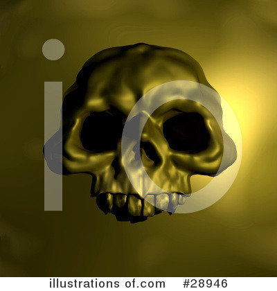 Royalty-Free (RF) Skull Clipart Illustration by AtStockIllustration - Stock Sample #28946