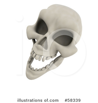 Royalty-Free (RF) Skull Clipart Illustration by KJ Pargeter - Stock Sample #58339