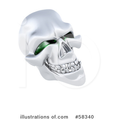 Royalty-Free (RF) Skull Clipart Illustration by KJ Pargeter - Stock Sample #58340