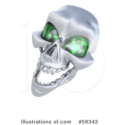 Skull Clipart #58343 by KJ Pargeter