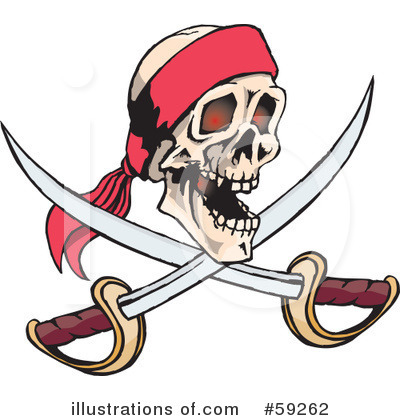 Skull Clipart #59262 by Dennis Holmes Designs