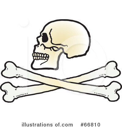 Royalty-Free (RF) Skull Clipart Illustration by Snowy - Stock Sample #66810