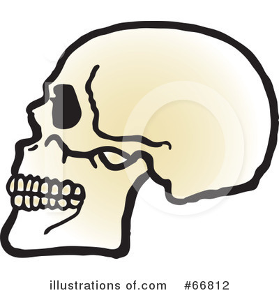 Royalty-Free (RF) Skull Clipart Illustration by Snowy - Stock Sample #66812
