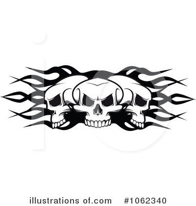 Royalty-Free (RF) Skulls Clipart Illustration by Vector Tradition SM - Stock Sample #1062340