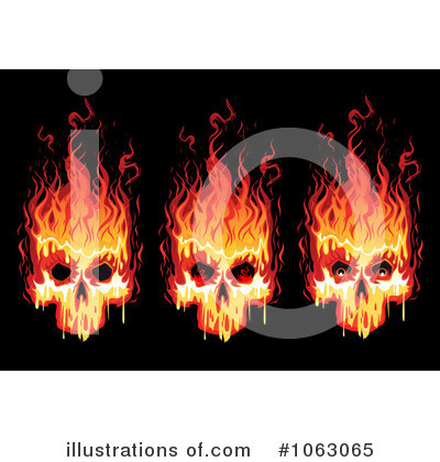 Royalty-Free (RF) Skulls Clipart Illustration by Vector Tradition SM - Stock Sample #1063065