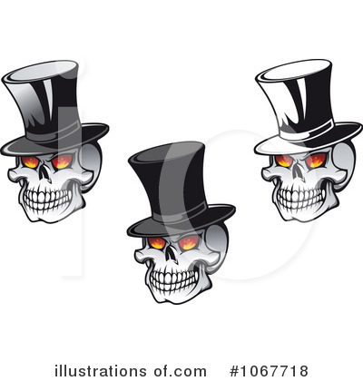 Royalty-Free (RF) Skulls Clipart Illustration by Vector Tradition SM - Stock Sample #1067718