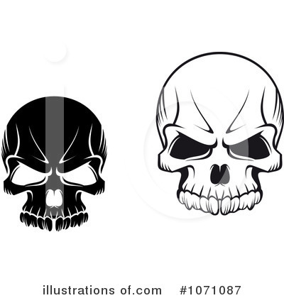 Royalty-Free (RF) Skulls Clipart Illustration by Vector Tradition SM - Stock Sample #1071087