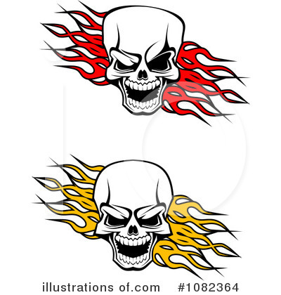 Royalty-Free (RF) Skulls Clipart Illustration by Vector Tradition SM - Stock Sample #1082364
