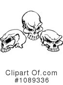 Skulls Clipart #1089336 by Chromaco