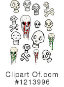 Skulls Clipart #1213996 by lineartestpilot