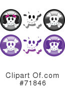 Skulls Clipart #71846 by inkgraphics