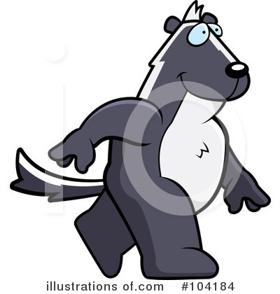 Royalty-Free (RF) Skunk Clipart Illustration by Cory Thoman - Stock Sample #104184