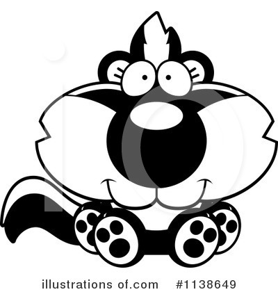 Royalty-Free (RF) Skunk Clipart Illustration by Cory Thoman - Stock Sample #1138649