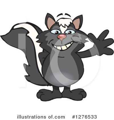 Skunk Clipart #1276533 by Dennis Holmes Designs