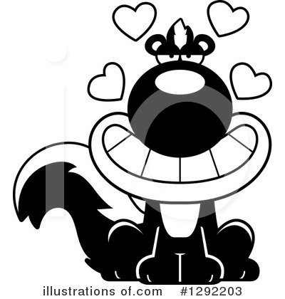 Royalty-Free (RF) Skunk Clipart Illustration by Cory Thoman - Stock Sample #1292203