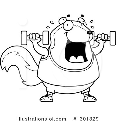 Royalty-Free (RF) Skunk Clipart Illustration by Cory Thoman - Stock Sample #1301329