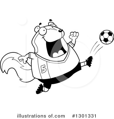 Royalty-Free (RF) Skunk Clipart Illustration by Cory Thoman - Stock Sample #1301331