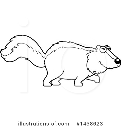 Royalty-Free (RF) Skunk Clipart Illustration by Cory Thoman - Stock Sample #1458623