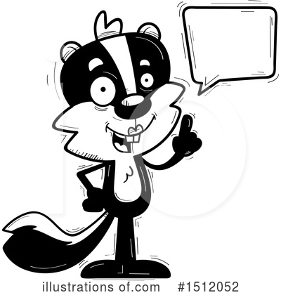 Royalty-Free (RF) Skunk Clipart Illustration by Cory Thoman - Stock Sample #1512052