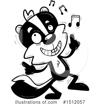 Royalty-Free (RF) Skunk Clipart Illustration by Cory Thoman - Stock Sample #1512057