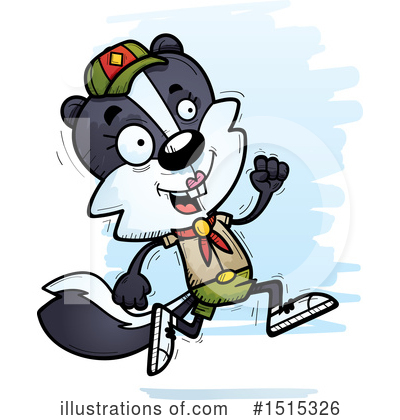 Skunk Clipart #1515326 by Cory Thoman