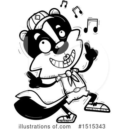 Royalty-Free (RF) Skunk Clipart Illustration by Cory Thoman - Stock Sample #1515343