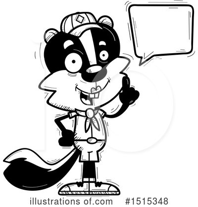 Royalty-Free (RF) Skunk Clipart Illustration by Cory Thoman - Stock Sample #1515348