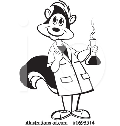 Skunk Clipart #1693514 by Lal Perera