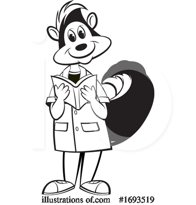Skunk Clipart #1693519 by Lal Perera