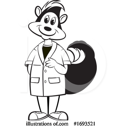 Skunk Clipart #1693521 by Lal Perera