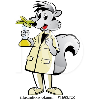 Skunk Clipart #1693528 by Lal Perera