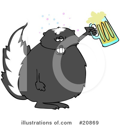 Royalty-Free (RF) Skunk Clipart Illustration by djart - Stock Sample #20869