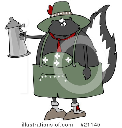 Royalty-Free (RF) Skunk Clipart Illustration by djart - Stock Sample #21145