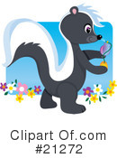 Skunk Clipart #21272 by Maria Bell