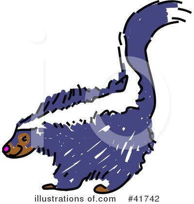 Royalty-Free (RF) Skunk Clipart Illustration by Prawny - Stock Sample #41742