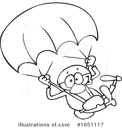 Royalty-Free (RF) Skydiving Clipart Illustration by gnurf - Stock Sample #1051117