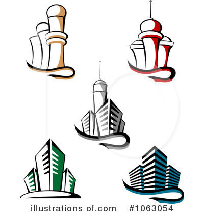 Royalty-Free (RF) Skyscraper Clipart Illustration by Vector Tradition SM - Stock Sample #1063054