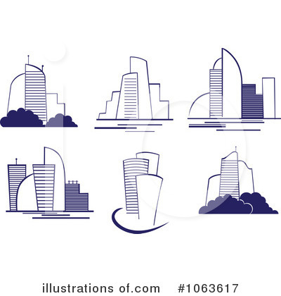 Royalty-Free (RF) Skyscraper Clipart Illustration by Vector Tradition SM - Stock Sample #1063617