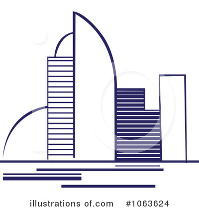 Royalty-Free (RF) Skyscraper Clipart Illustration by Vector Tradition SM - Stock Sample #1063624