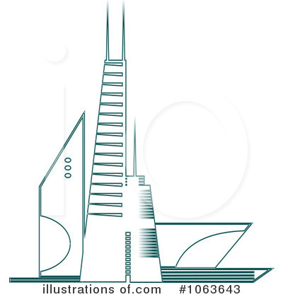 Royalty-Free (RF) Skyscraper Clipart Illustration by Vector Tradition SM - Stock Sample #1063643