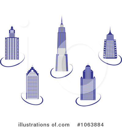 Royalty-Free (RF) Skyscraper Clipart Illustration by Vector Tradition SM - Stock Sample #1063884