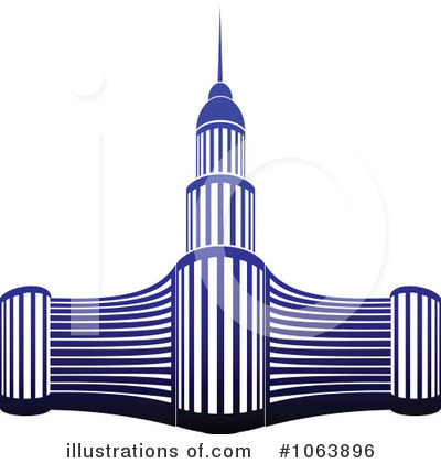 Royalty-Free (RF) Skyscraper Clipart Illustration by Vector Tradition SM - Stock Sample #1063896