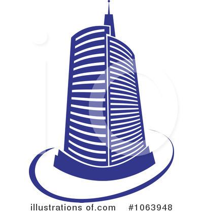 Royalty-Free (RF) Skyscraper Clipart Illustration by Vector Tradition SM - Stock Sample #1063948