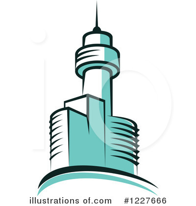 Royalty-Free (RF) Skyscraper Clipart Illustration by Vector Tradition SM - Stock Sample #1227666