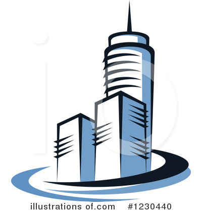 Royalty-Free (RF) Skyscraper Clipart Illustration by Vector Tradition SM - Stock Sample #1230440