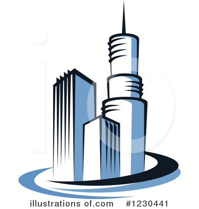 Royalty-Free (RF) Skyscraper Clipart Illustration by Vector Tradition SM - Stock Sample #1230441